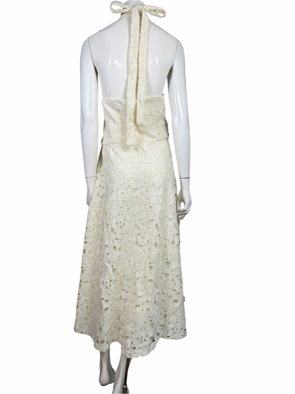 Prabal Gurung for JCPenney Ivory Lace Midi Dress NWT Plus Size 22W Floral Cutout - Picture 8 of 16